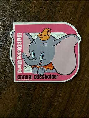 New Walt Disney World Annual Passholder Magnet Featuring Dumbo